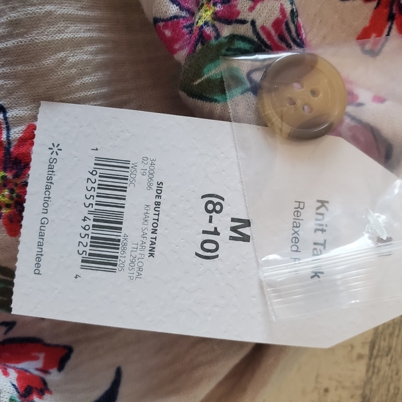 NWT Time and Tru Floral Tank Top - Picture 10 of 10